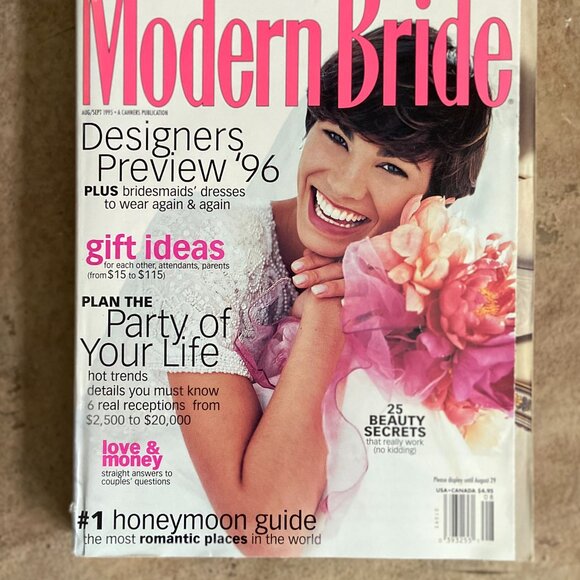 Vintage MODERN BRIDE Magazine August/September 1995 Edition - Picture 2 of 9